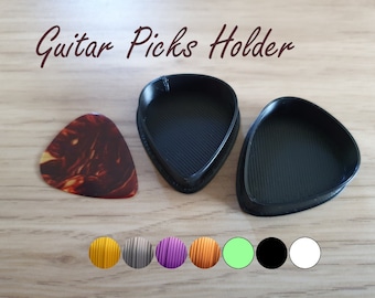 Simple Guitar Pick / Plectrum Holder - Holds several picks / plectrums - 3D Printed PLA