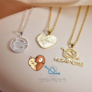 Company Logo Necklace, Personalised Pendant, Wedding Logo Necklace, Sport Team Logo, Any Logo Shape Icon Pattern Necklace, Gifts For Friends