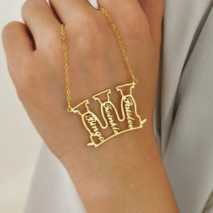 Collar con forma de mamá perra, collar con silueta de perro, collar con nombre de perro personalizado, joyas con nombre de mascota, regalos para el día de la madre, joyas con letras de perro personalizadas
