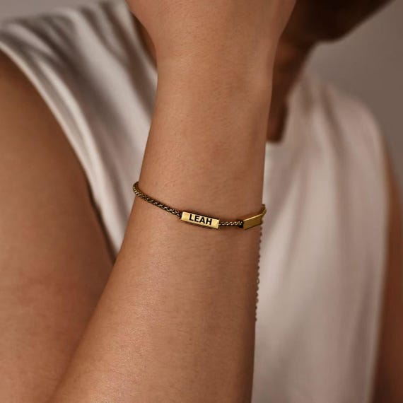 Bracciale Uomo Personalizzabile Con Incisione Di Nome, Data O Foto - Regalo Emotivo Per Fidanzato, Marito, Papà - 5