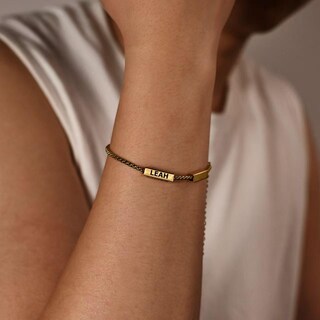 Bracciale Da Uomo Personalizzabile Con Nome E Foto - Regalo Per Fidanzato, Marito, Papà