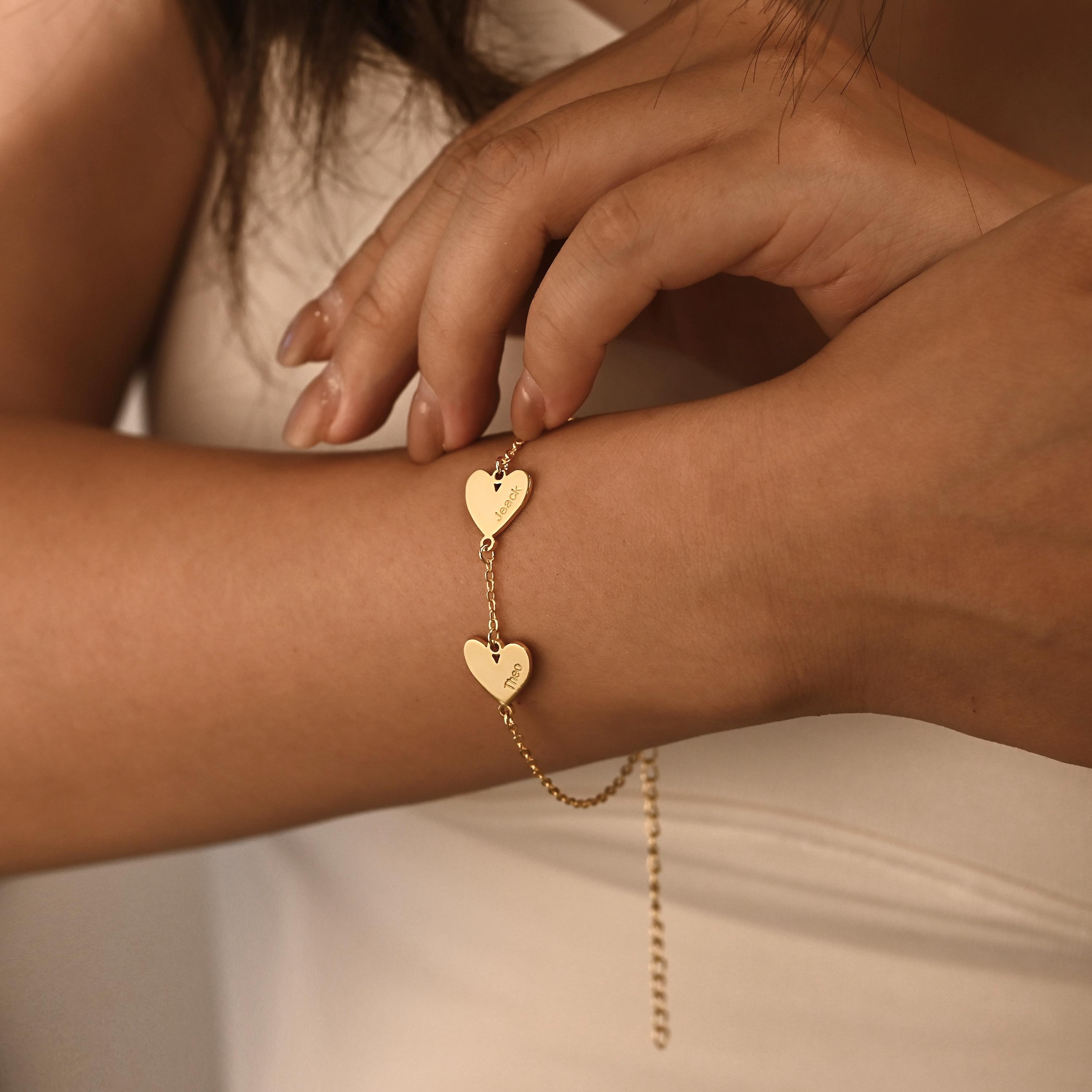 Anello regolabile con cuore e incisione gratuita - Jewels