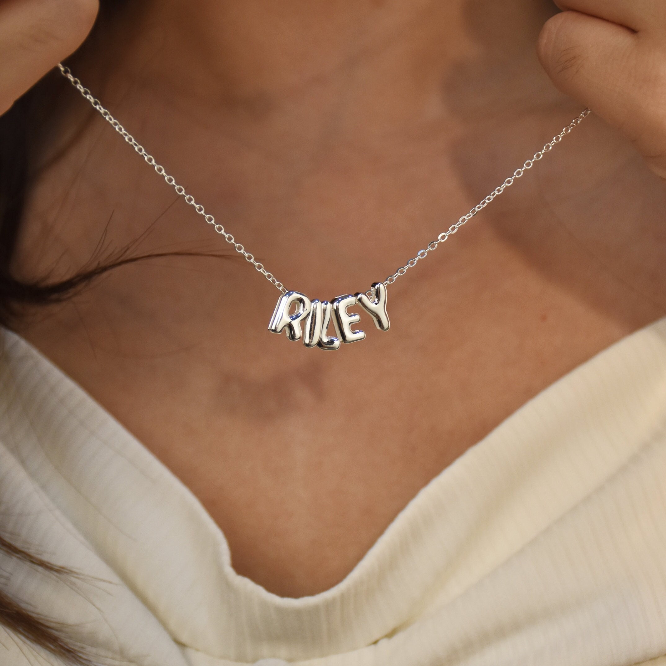 Personalized Necklace for Mom, Mother Necklace With Kids Names, Silver Mom  Necklace, Kids Name Necklace, Boy Girl Necklace, Baby Shower Gift 