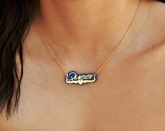 Custom Name Necklace, Name Heart Necklace, Personalized Name Jewelry, Gift for Mom, Personalized Gift, Birthday Gift