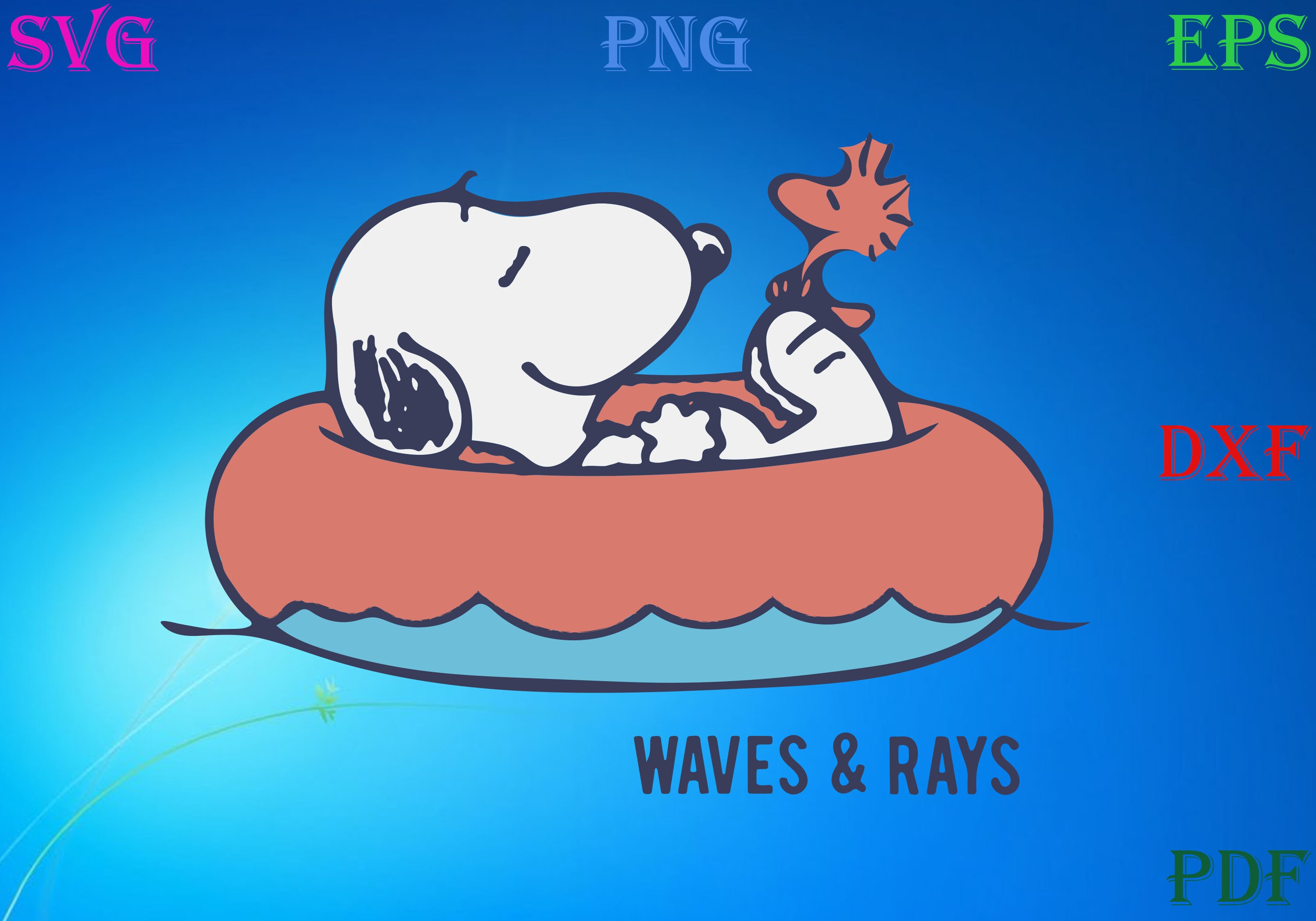 Peanuts Waves and Rays QuotesSVGPNG EPS DXf Digital Etsy