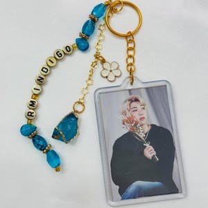 Portachiavi con foto in acrilico K-Pop, portafoto Kpop, accessorio per borsa, ciondolo per borsetta, B T S, boyband, esercito BTS, accessori realizzati dai fan, RM