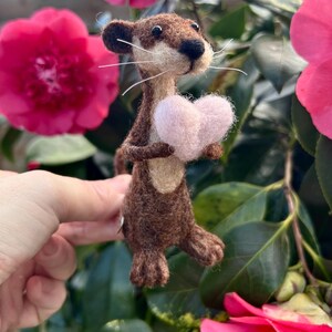 Woodland Creatures, Character Needle Felted Animal, Miniature Collectibles, Handcrafted Figurines, Unique Ornament. image 9
