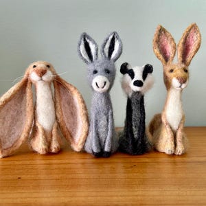 Woodland Creatures, Character Needle Felted Animal, Miniature Collectibles, Handcrafted Figurines, Unique Ornament. image 17