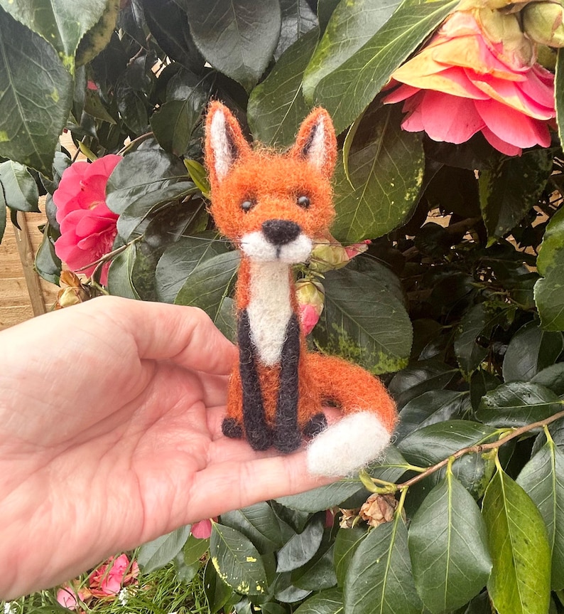Woodland Creatures, Character Needle Felted Animal, Miniature Collectibles, Handcrafted Figurines, Unique Ornament. image 10