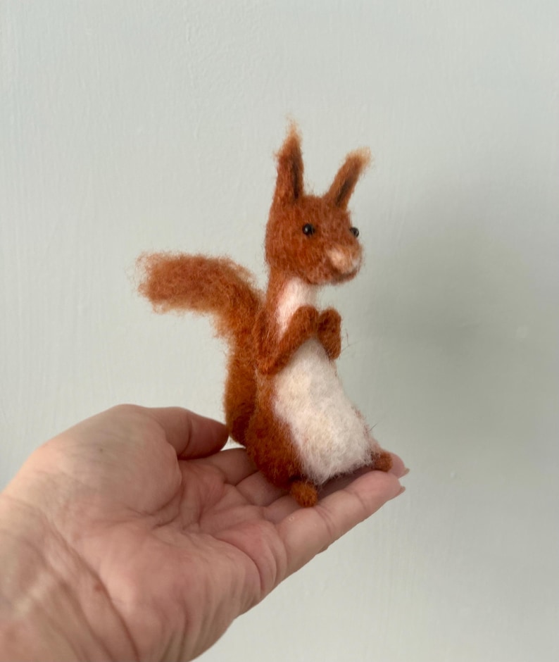 Woodland Creatures, Character Needle Felted Animal, Miniature Collectibles, Handcrafted Figurines, Unique Ornament. image 11