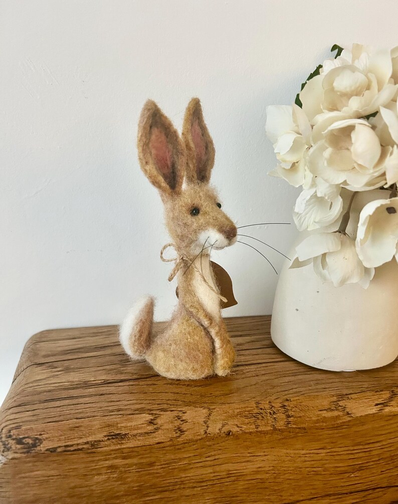 Woodland Creatures, Character Needle Felted Animal, Miniature Collectibles, Handcrafted Figurines, Unique Ornament. image 13