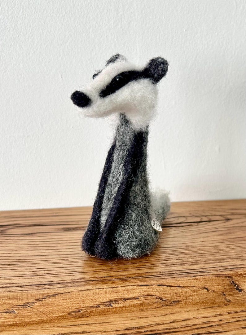Woodland Creatures, Character Needle Felted Animal, Miniature Collectibles, Handcrafted Figurines, Unique Ornament. image 16