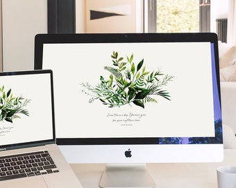 I Praise You, Bible Verse Desktop Wallpaper, Watercolor Leaves PC Wallpaper, Christian Scripture, Inspirational Quote Background, Laptop&Mac