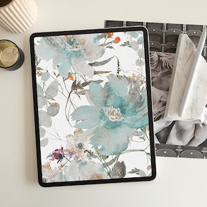 Floral iPad Wallpapers, Set Of 3/Aesthetic Pattern/Blooming Flowers Backgrounds, iPad Lock Screen, 12.9/11/10.5 Inch, Tablet Backgrounds