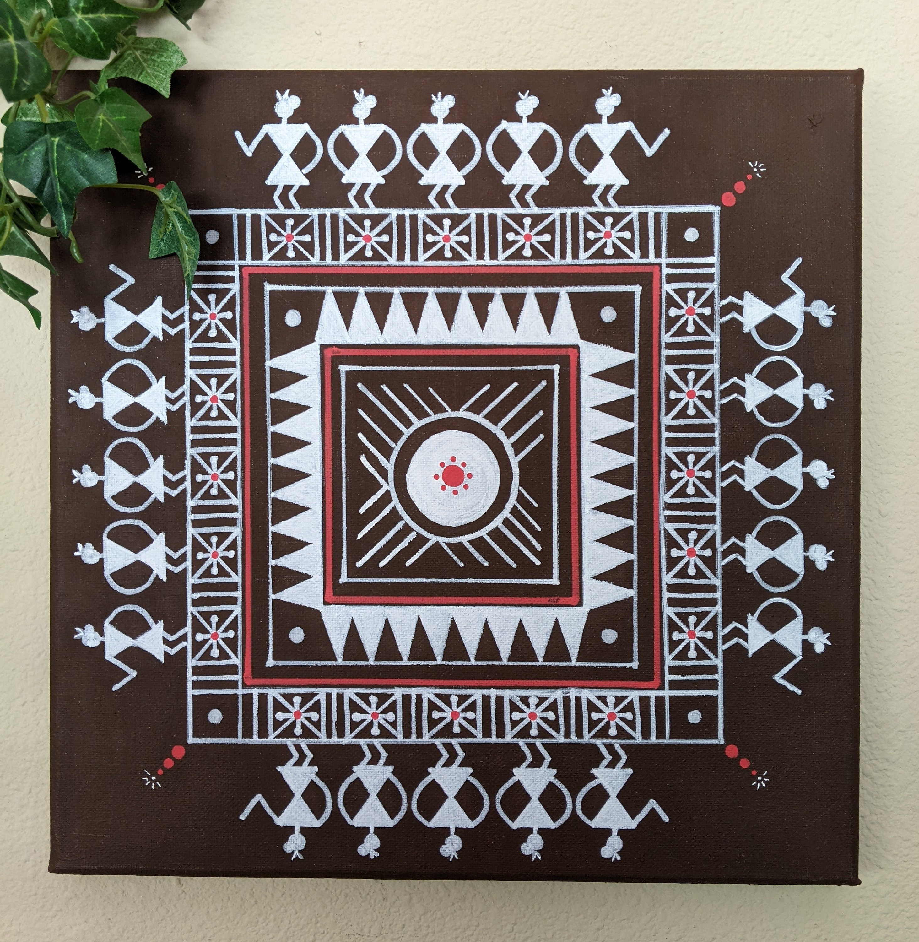 WONDRBOX Warli Canvas Painting Kit