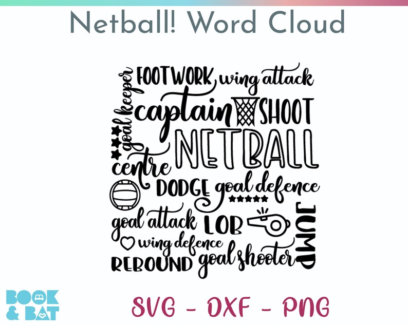 Netball Dxf Netball Svg Digital File Cricut Svg Netball Fan DXF Player - Etsy Australia