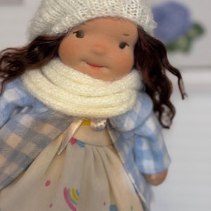 Handmade & Organic Waldorf Doll for Children With Set of Clothes
