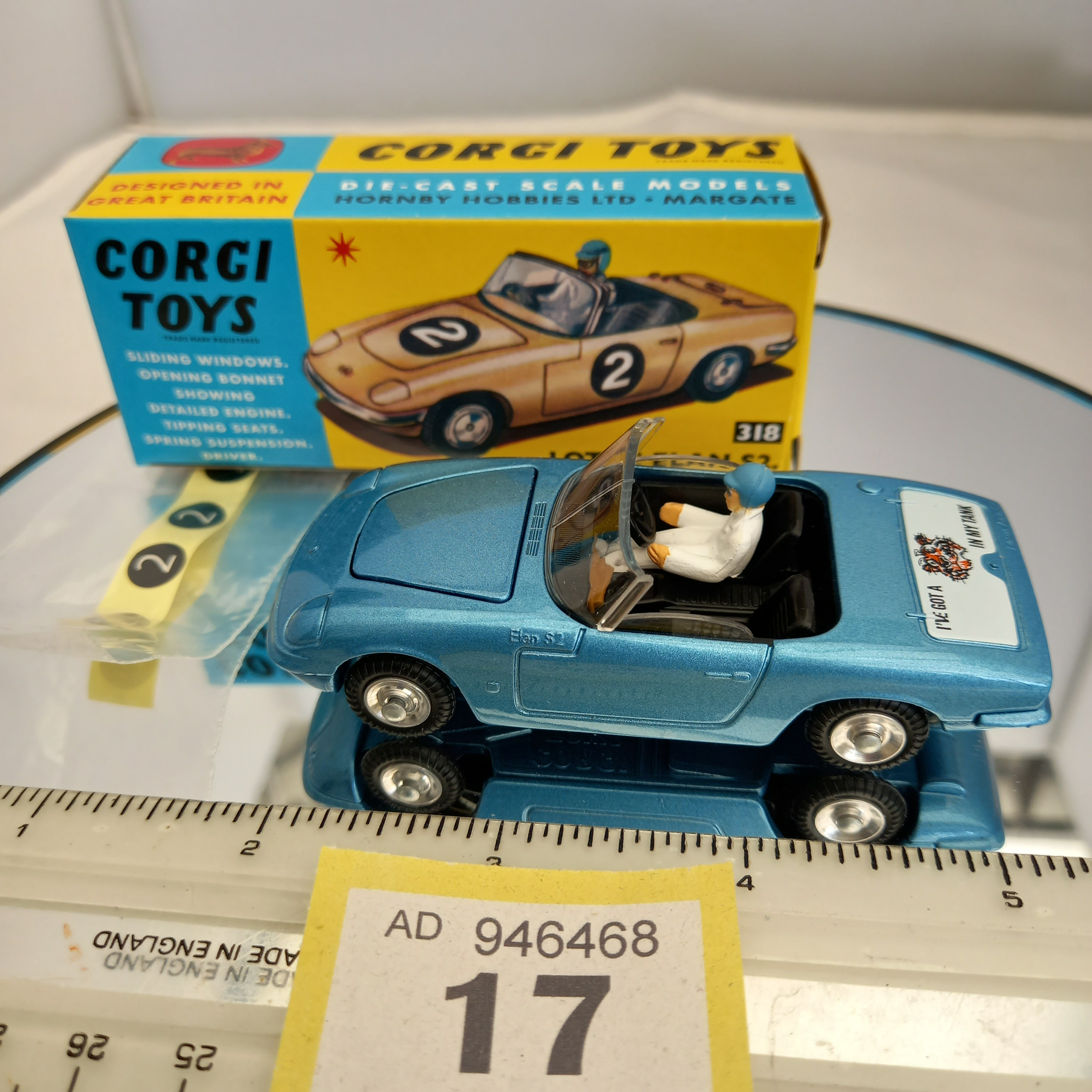 Corgi 318 Lotus Elan S2 as New Boxed Etsy