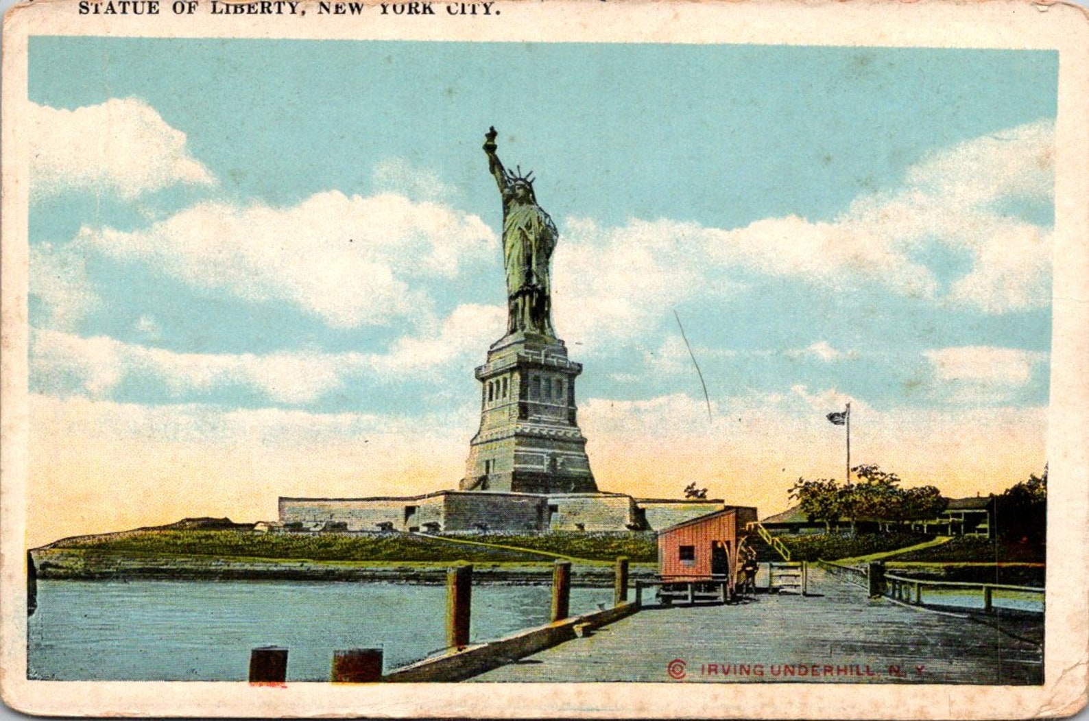 Statue of Liberty Postcard New York City Postcard Vintage | Etsy