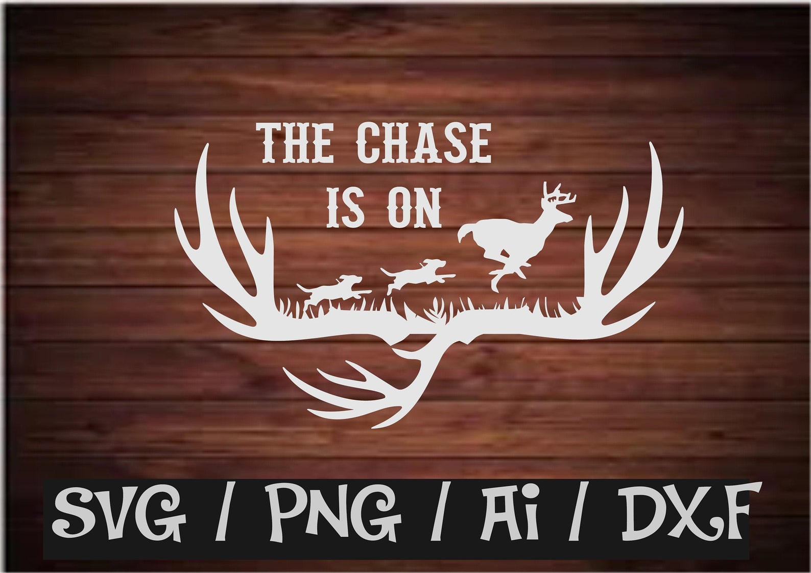 Dog Chasing Deer SVG FileHunting Svg Deer SVGCut file Etsy