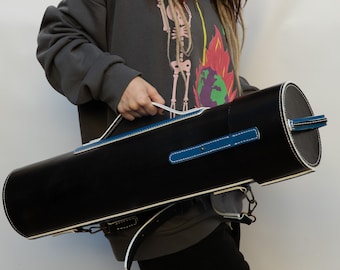 Tubo de plano de cuero