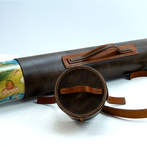 Leather Blueprint Tubes Etsy