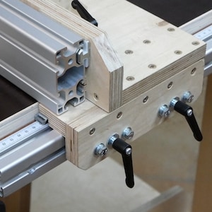 Parallel stop for my self-made table saw - construction plan for building it yourself!