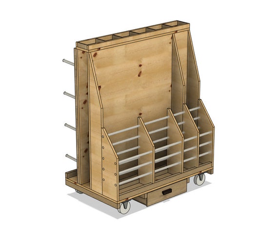 Mobile Wood Storage small Version for the Workshop Blueprint to