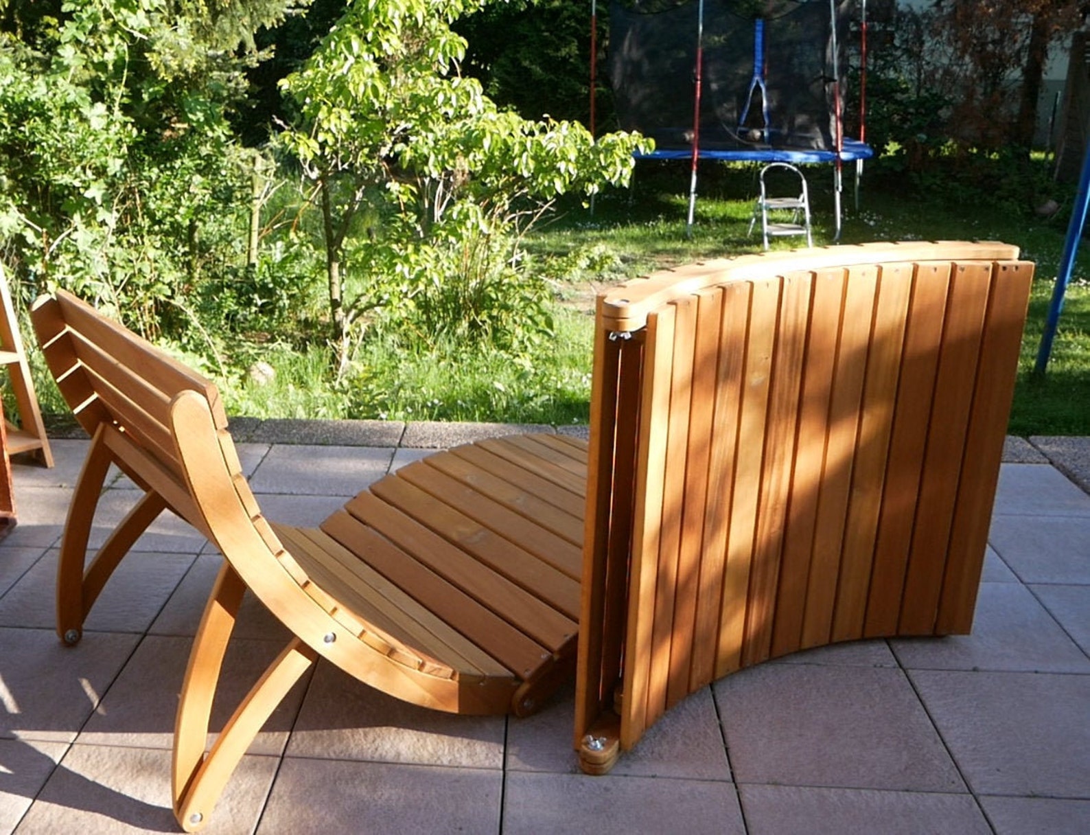 Faltbare XXL Sonnenliege aus Holz Bauplan zum Selber bauen Etsy.de