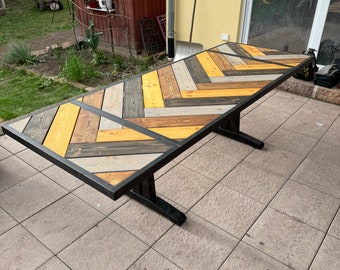 XXL extendable garden table - construction plan for you to build yourself!