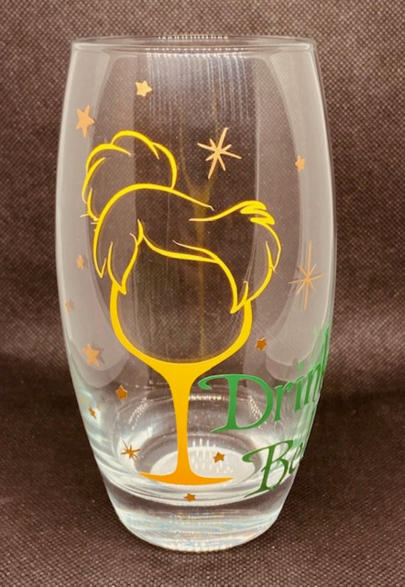 Tinkerbell Glass Etsy