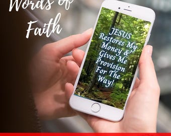 アニメーション化された信仰の携帯電話の壁紙：神の言葉を瞑想するロック画面（デジタルダウンロード）