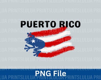 Puerto Rico Coqui, Bandera PNG File (Digital Download)