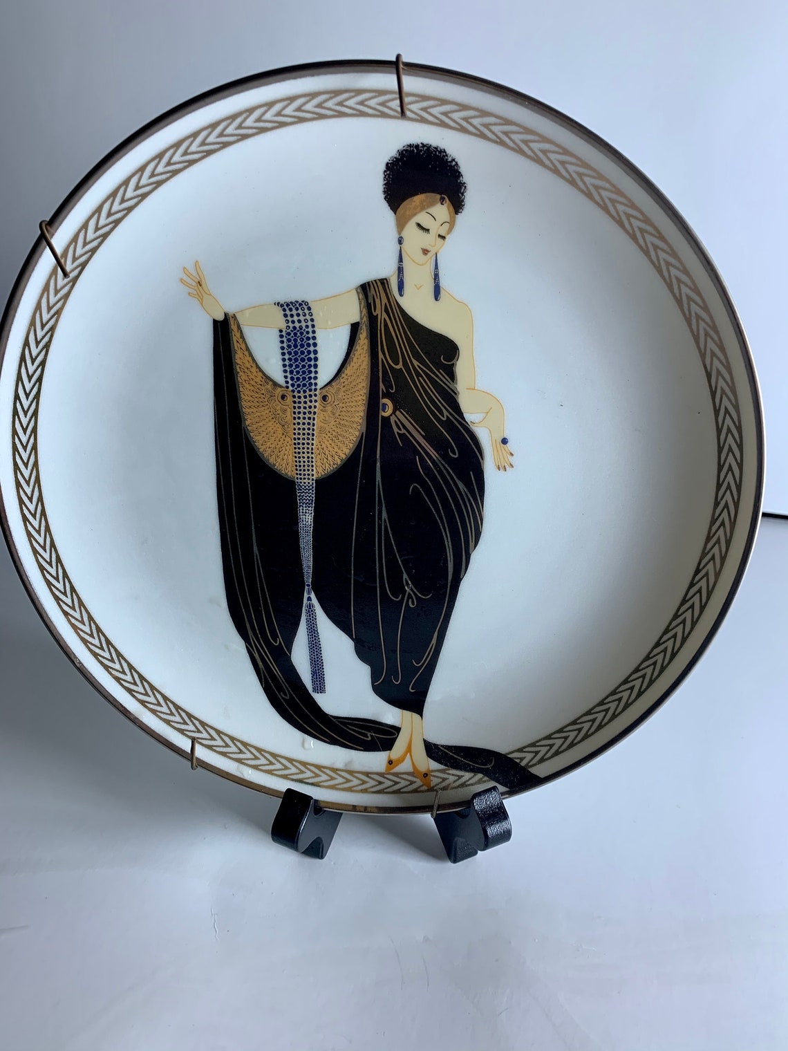 Art Deco Decorative Plate House of Erte limited edition Etsy