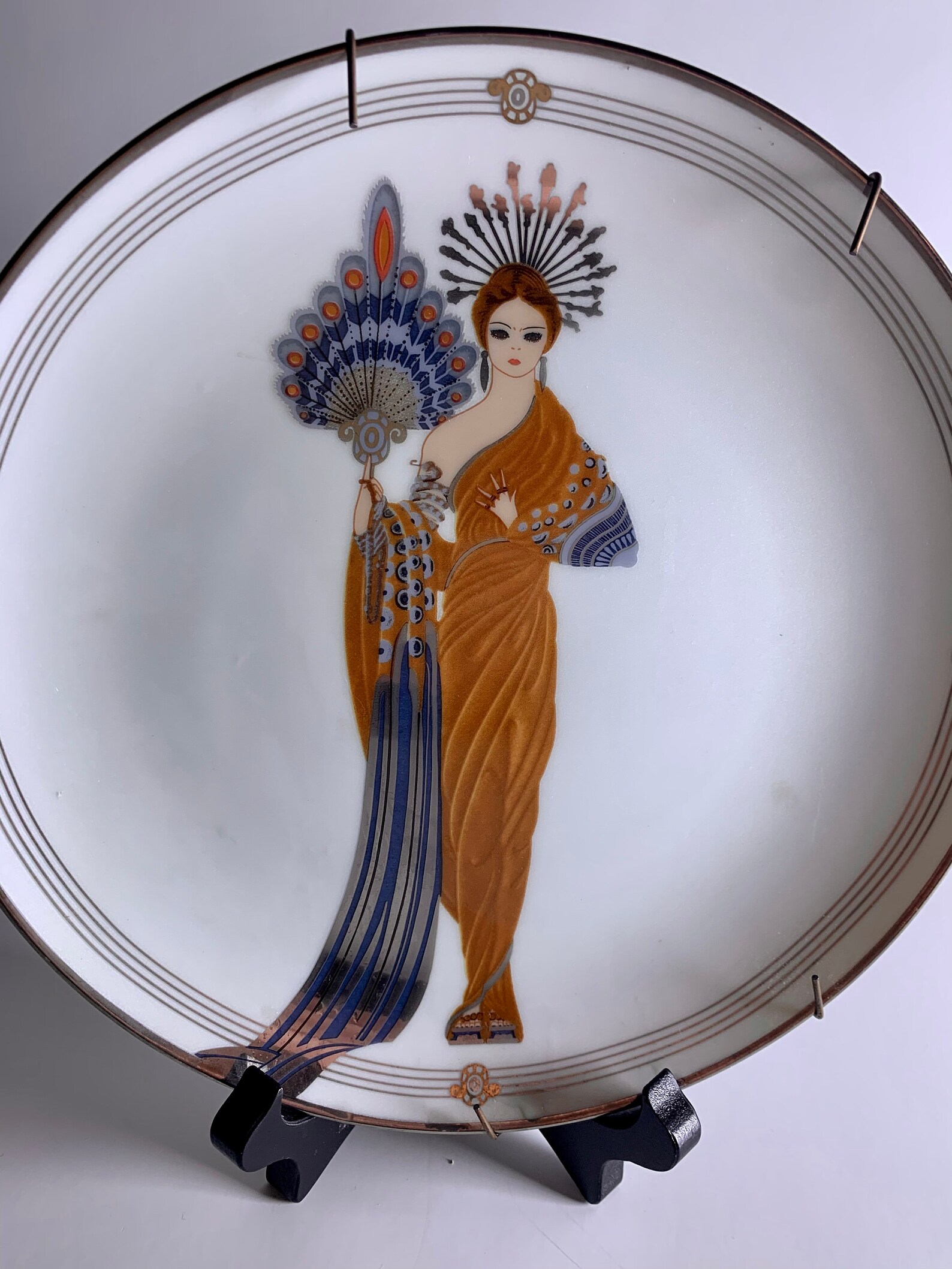 Art Deco Decorative Plate House of Erte limited edition Etsy