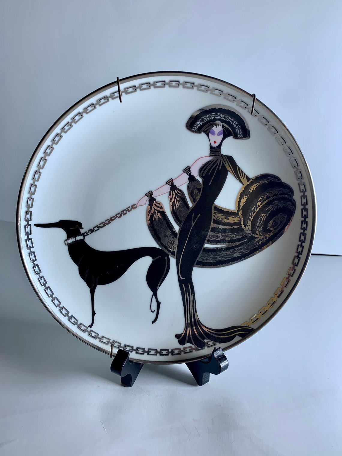 Art Deco Decorative Plate House of Erte limited edition Etsy