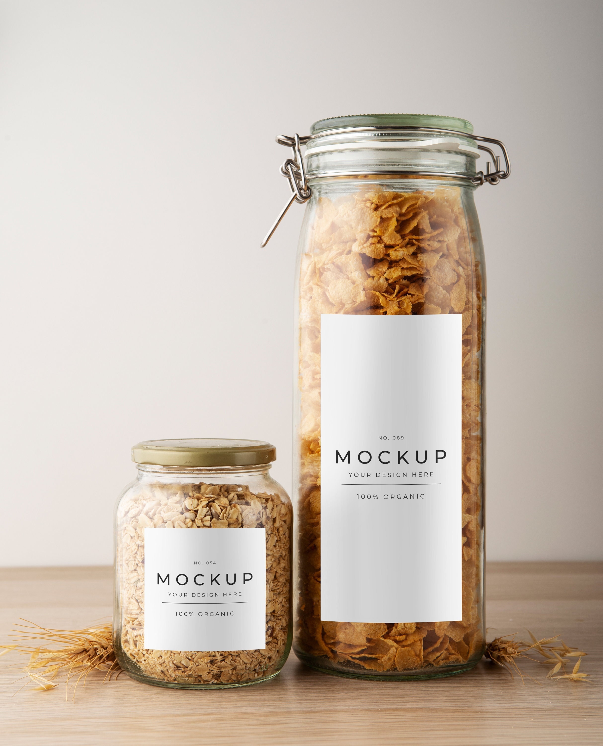 Glass Jar Labels Mockup PSD Instant Download Smart Object Etsy