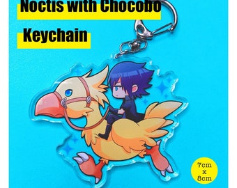 FINAL FANTASY 15 FFXV Noctis Chocobo Acrylic Keychain Charms
