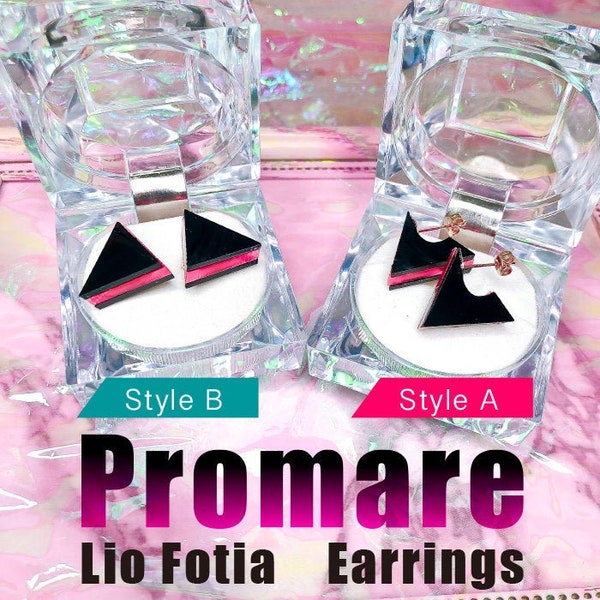PROMARE Lio Fotia Acrylic Triangle Earrings