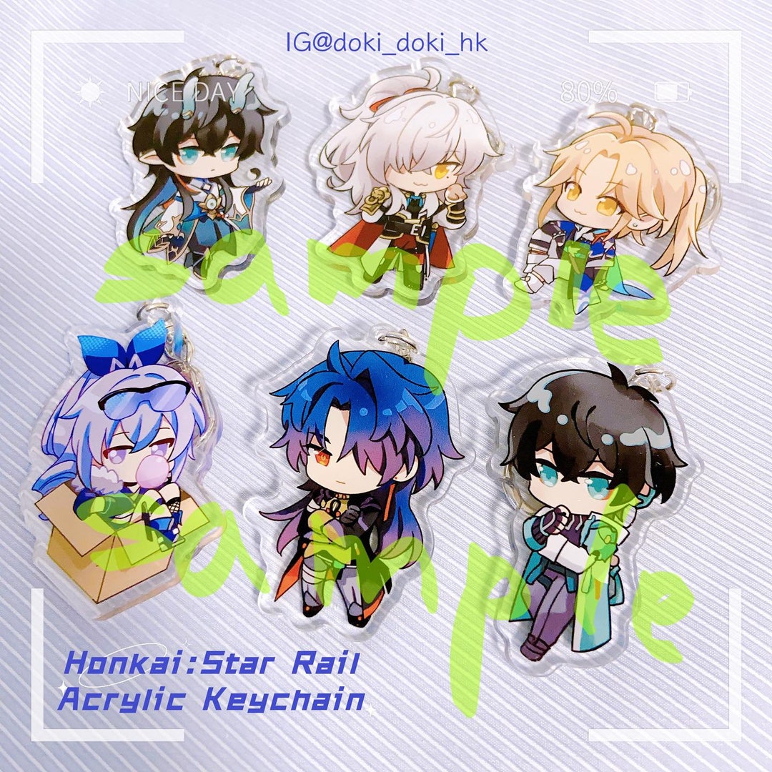 Hsr Keyboard Keychain HSR Honkai Star Rail Charm Keychain - Etsy