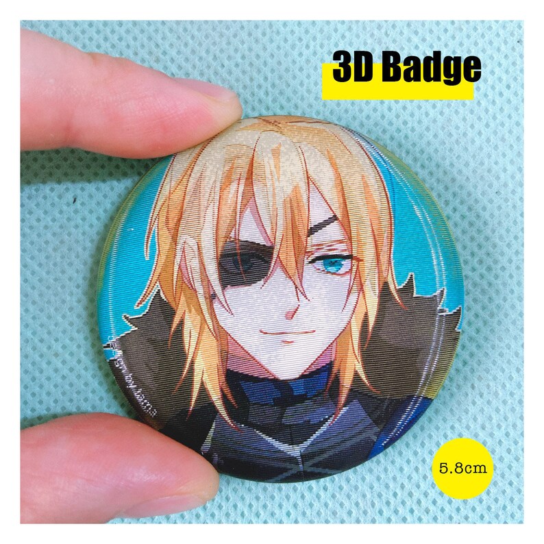 FE3H Fire Emblem Three Houses Dimitri 3D Button pin