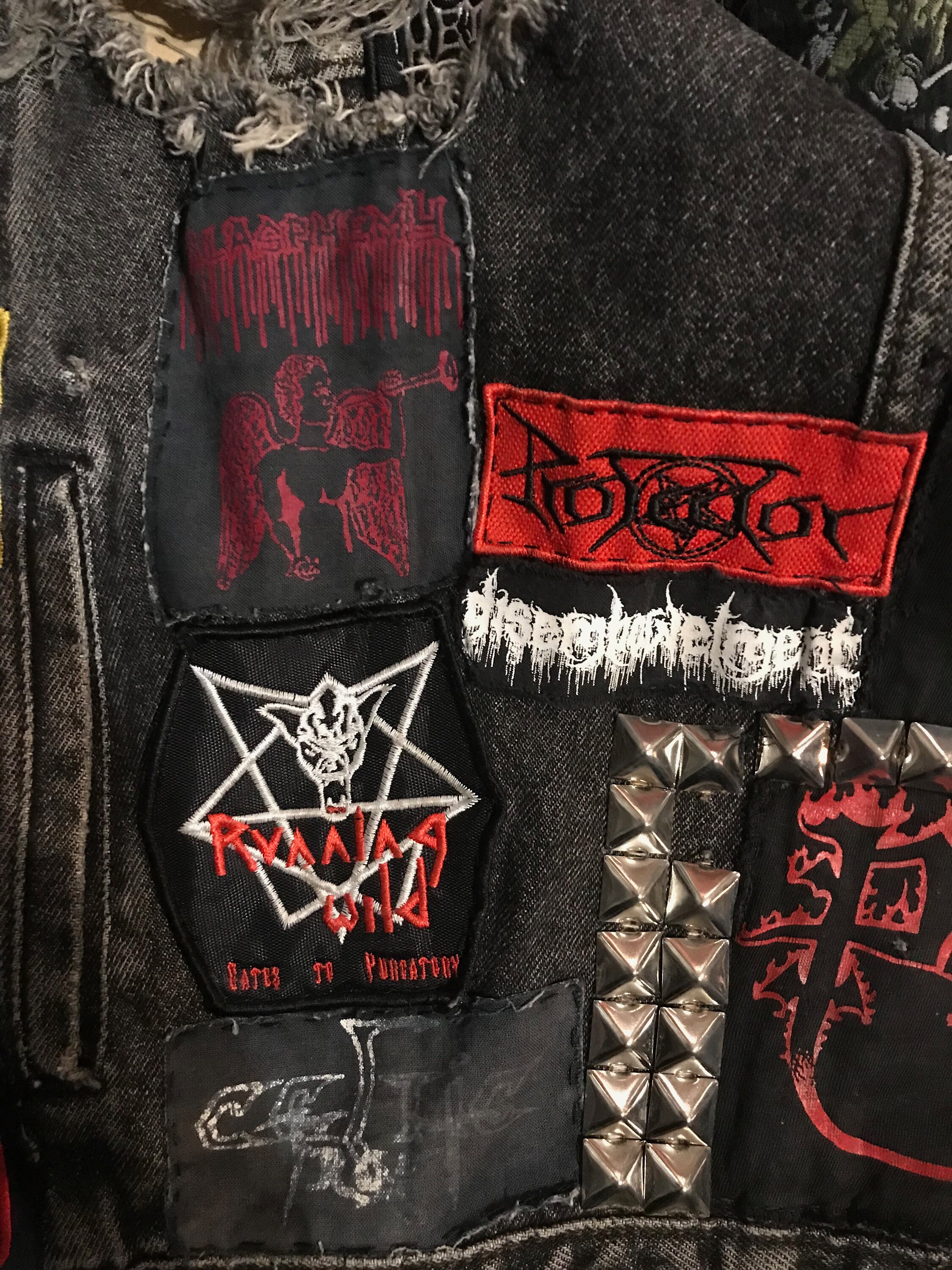 Metal Battle Jacket/vest. Size M. Etsy