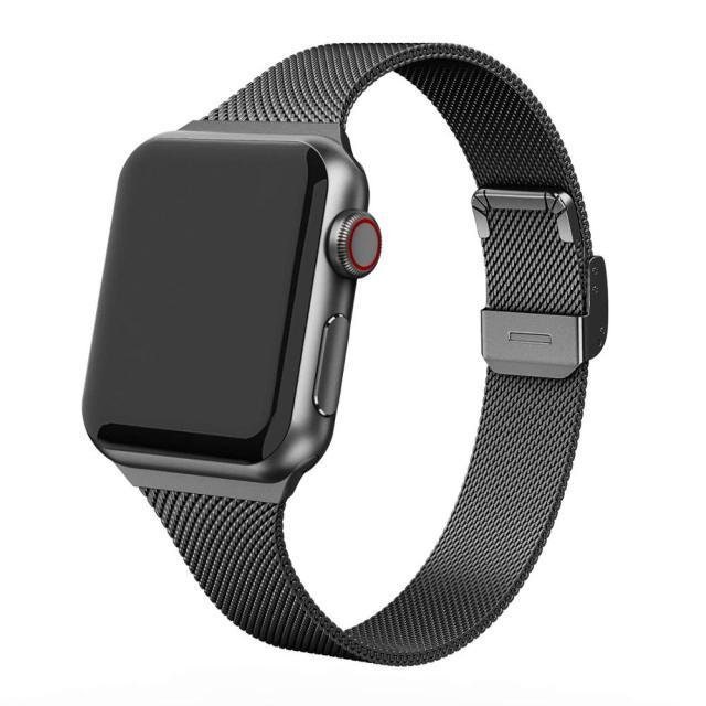Space Gray Apple Watch Milanese band 44mm 42mm 40mm 38mm | Etsy