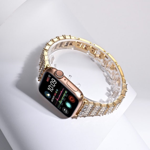 Diamond Bling Apple Watch Band and Case for Series 7 6 5 4 3 2 SE