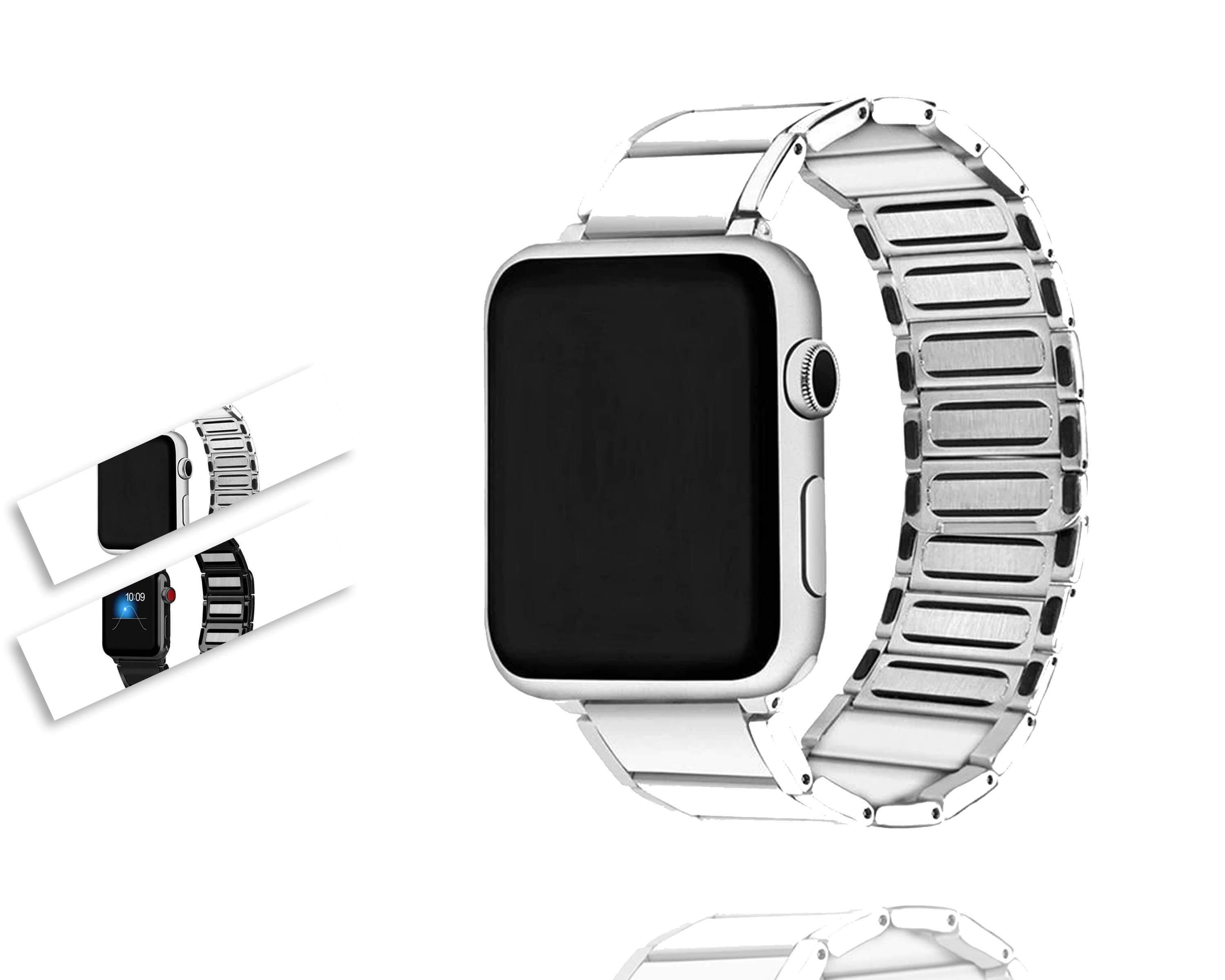 Stainless Steel Apple Watch Band Series 7 41mm 45mm Etsy