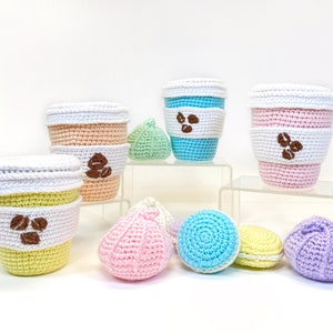Crochet coffee cup, amigurumi coffee, coffee plush toy, coffee table centerpiece,  cup of coffee, coffee kitchen design, crochet latte