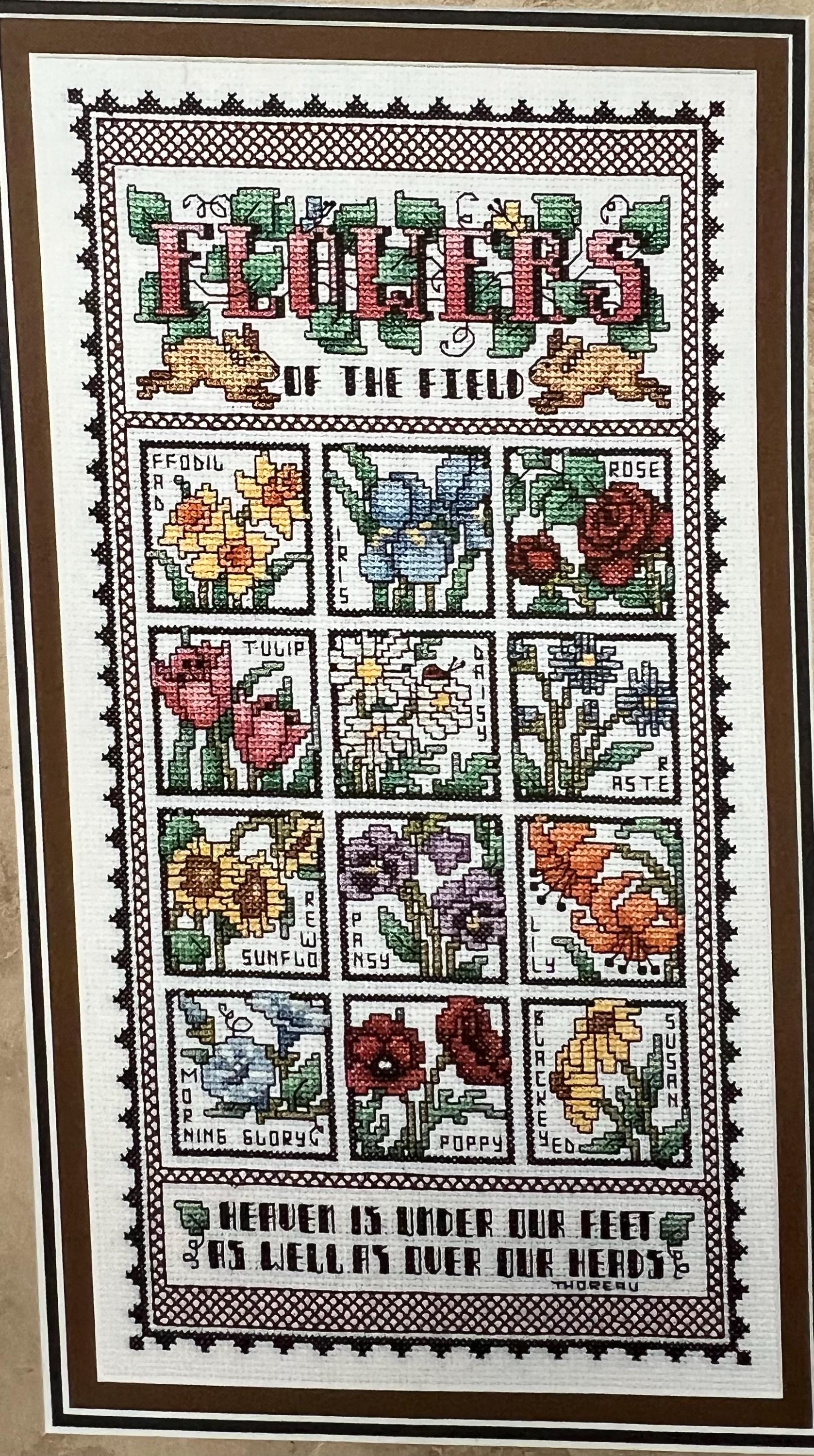 Leisure Arts 3473 Flowers of the Field Counted Cross Stitch