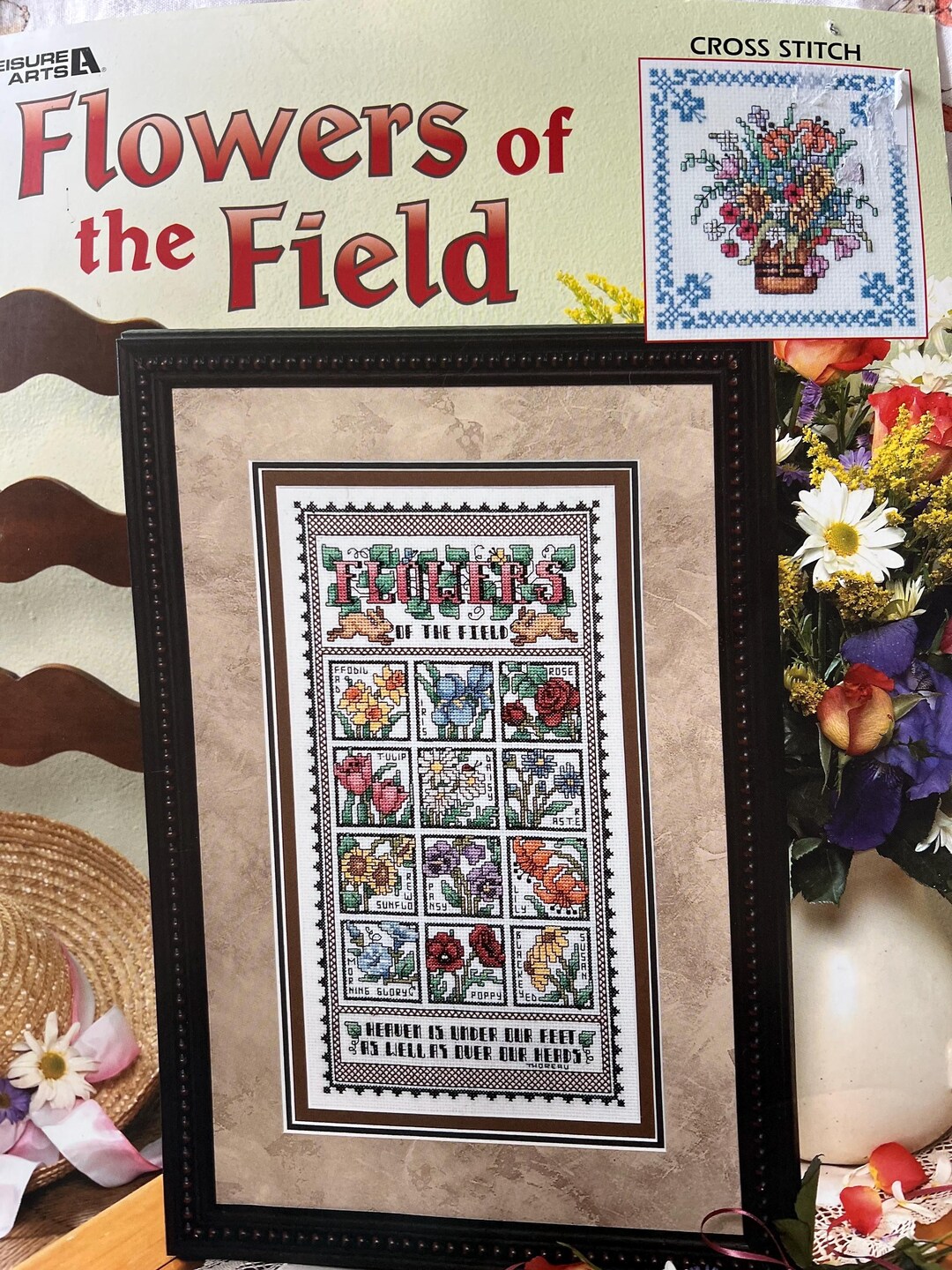 Leisure Arts 3473 Flowers of the Field Counted Cross Stitch