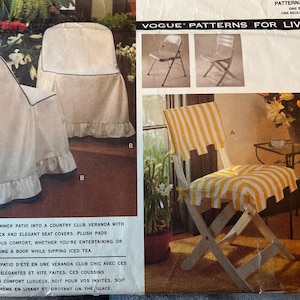 Vogue 1156 Patterns for Living Outdoor and patio accessories to update a patio, porch, or lanai.