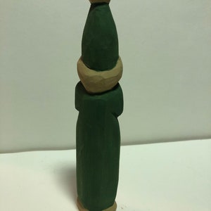 Hand carved folk Santa